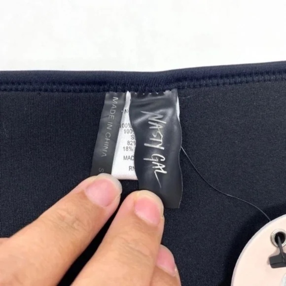 Nasty Gal Womens In Hot Water Scuba Bikini BOTTOM ONLY In Black Sz Small - Picture 9 of 13